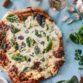 White Pizza with Spinach